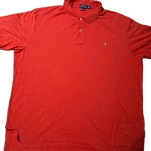 Polo Ralph Lauren / Soft Touch / Men's 3XLT / Red Short Sleeve